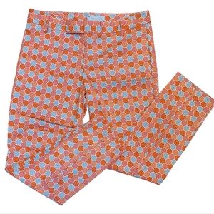 GAP Slim Cropped Geometric Pattern Modern Chic Statement Pants - Sz 4 Stretch